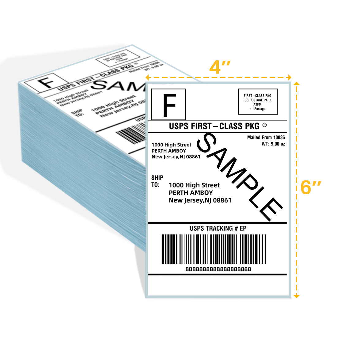 Thermal Labels for 4″ x 6″ Shipping Label Printer 500pcs/Stack