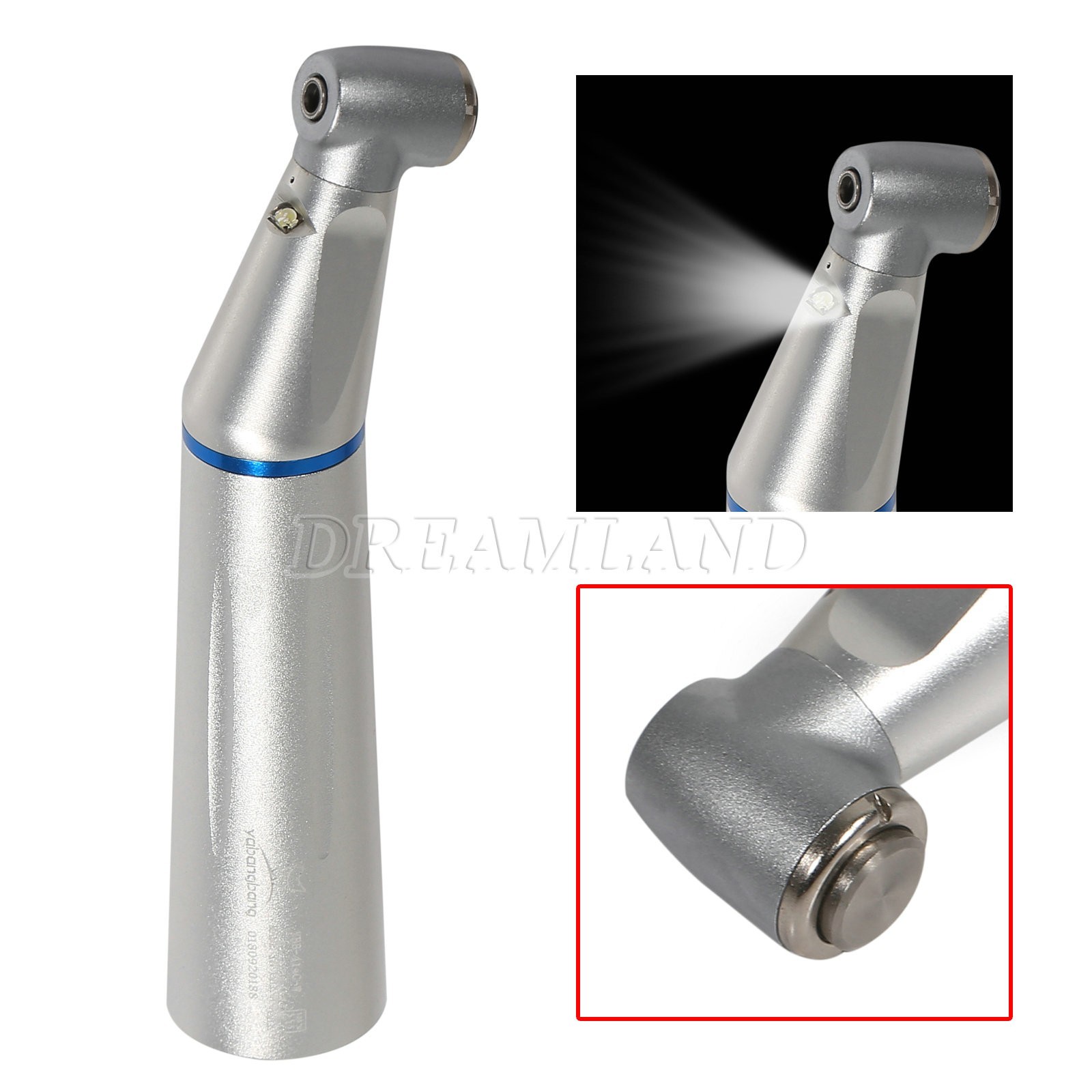 Dental optic fiber led light Contra Angle Handpiece Inner Water Low Speed YH