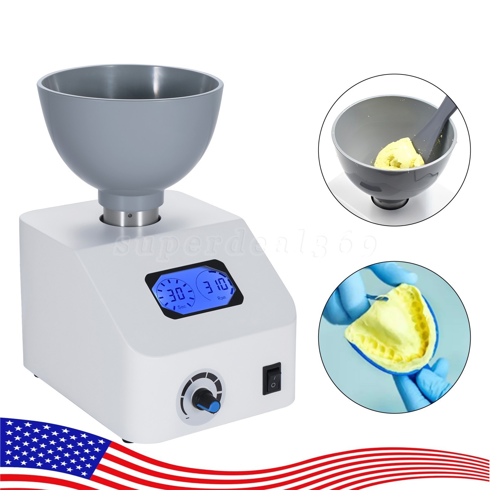 ALGINATE DENTAL MIXER LAB IMPRESSION MATERIAL 110V or 220V ne