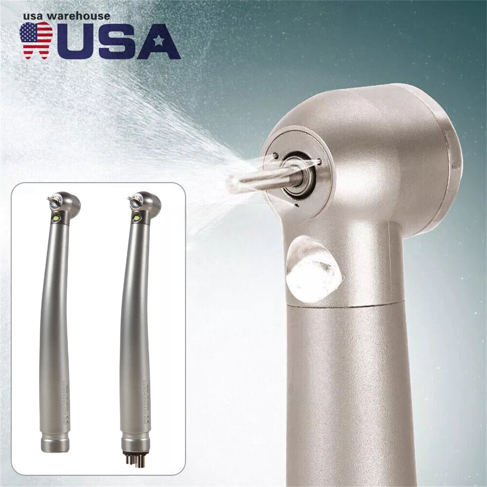 NSK Type Dental PANA MAX High Speed LED Handpieces Internal Triple Spray 2/4H US