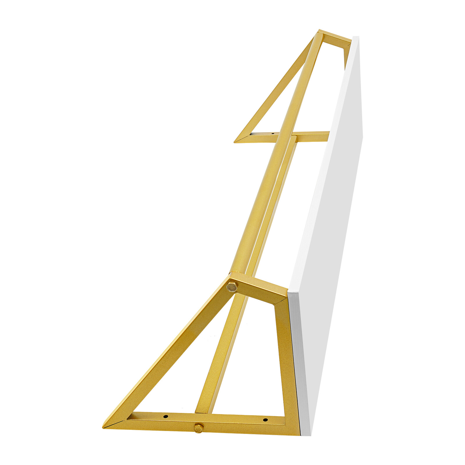 Gold Metal Garment Clothes Rack Clothing Rack Clothes Wall Shelf Hanger Display