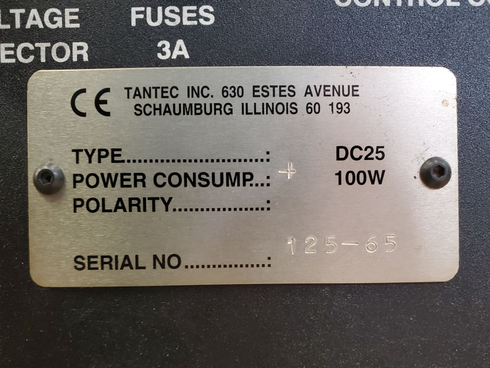 Tantec DC25 Electrostatic Charging Generator 100W