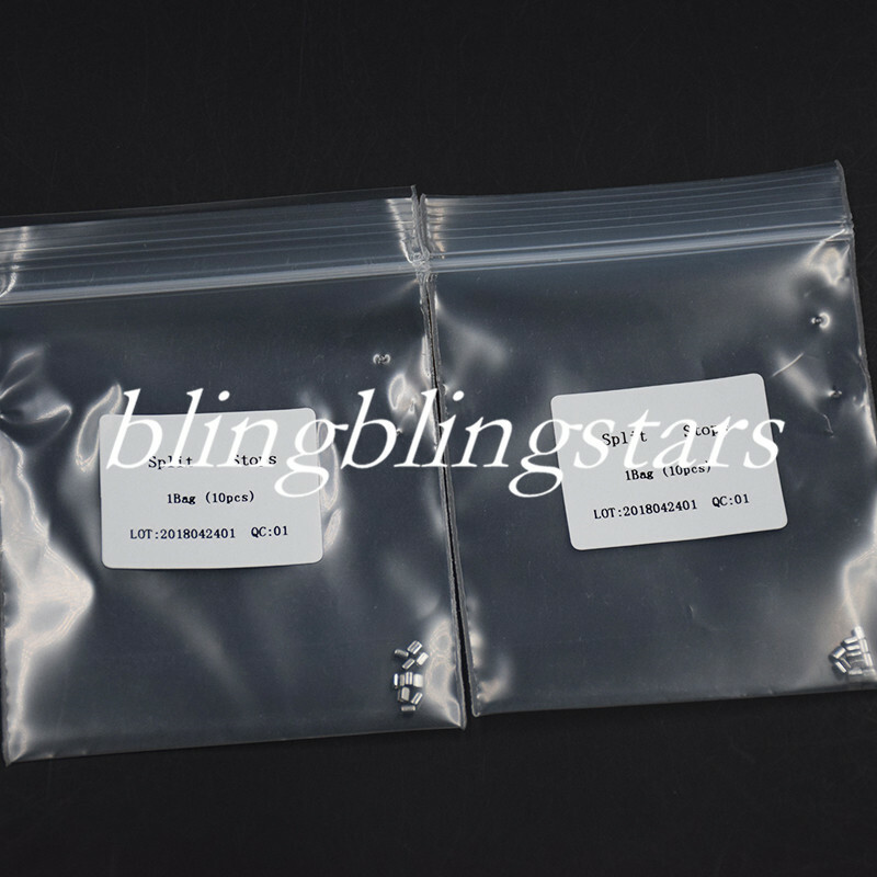 100 Pcs/10 Packs Dental Orthodontic Crimpable Hook Split Sliding Stops General