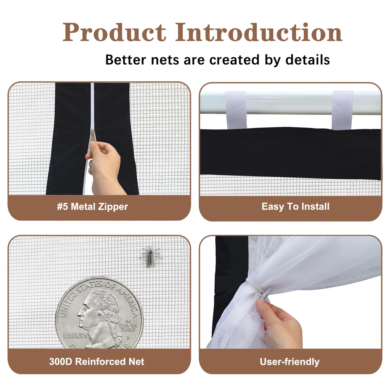 Scocanopy Replacement Mesh Sidewall For Most 12X12 Canopy Or Gazeboblack