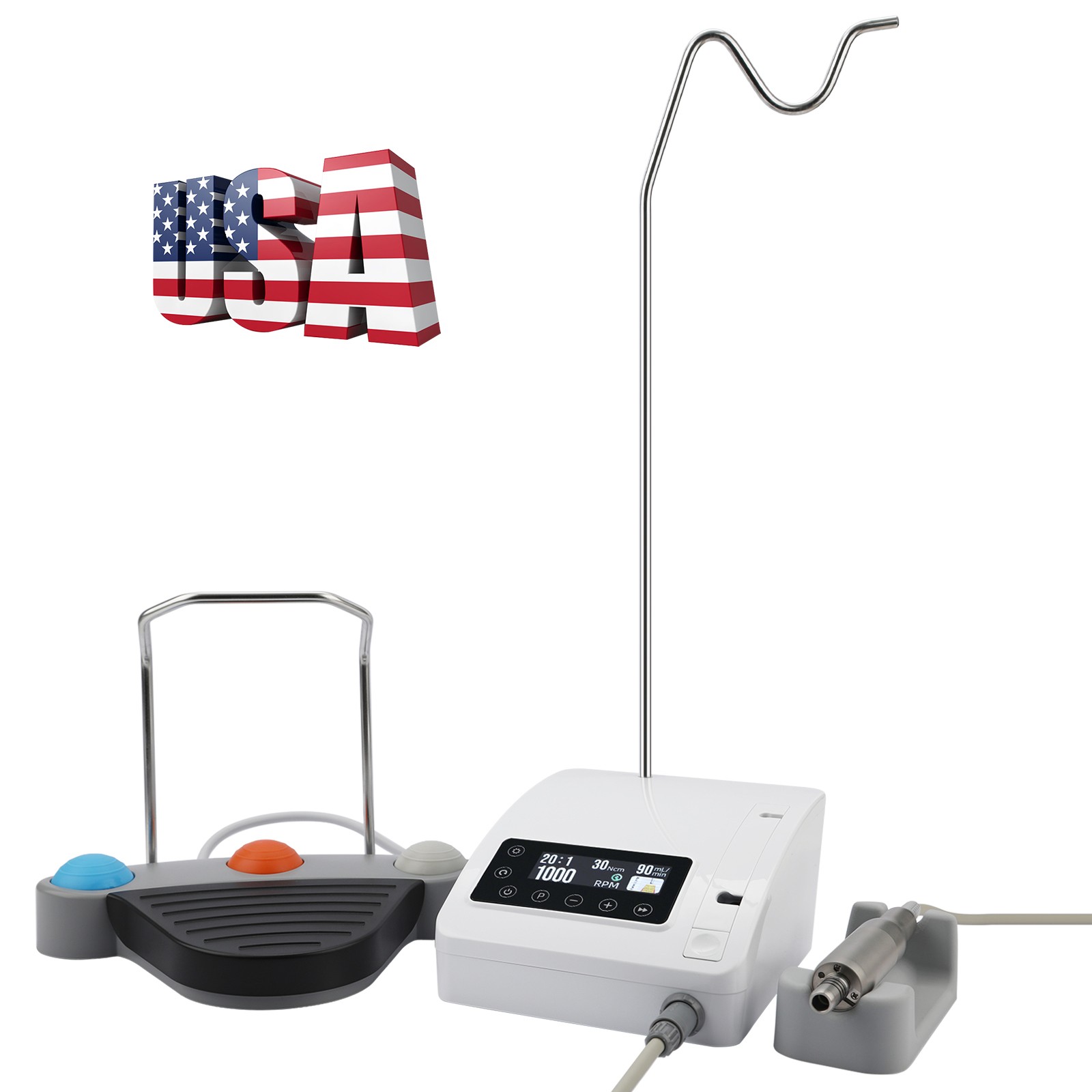 Mini Dental Implant Motor Surgical System Brushless Motor 20:1 LED Contra Angle