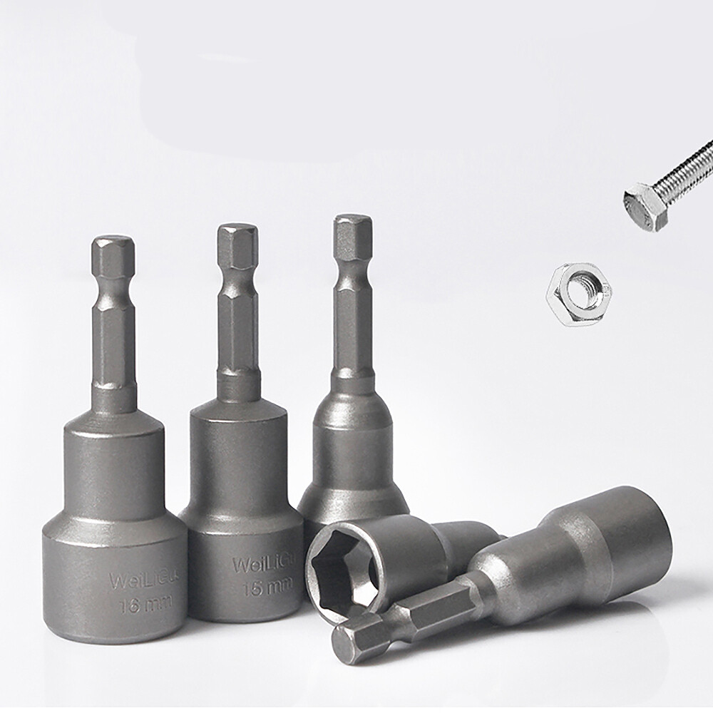 1/4″ Hex Magnetic Nut Driver Set 3 to 24mm Metric Socket Impact Drill Bits