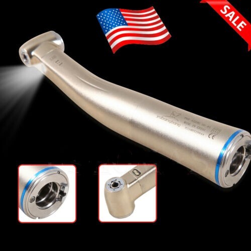 Dental Contra Angle Handpiece 1:1 LED Fiber Optic Low Speed φ2.35mm NSK Style