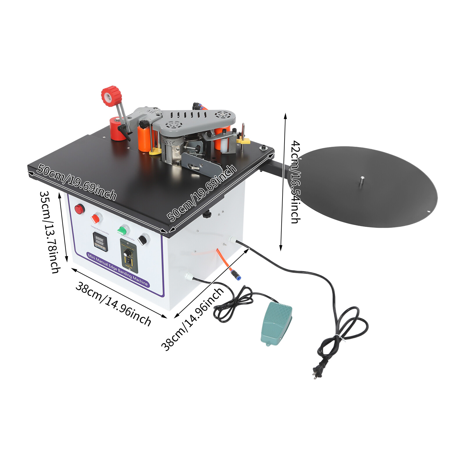 1200W Self Cutting Edge Banding Machine Double Gluing Edge Banding Machine SALE