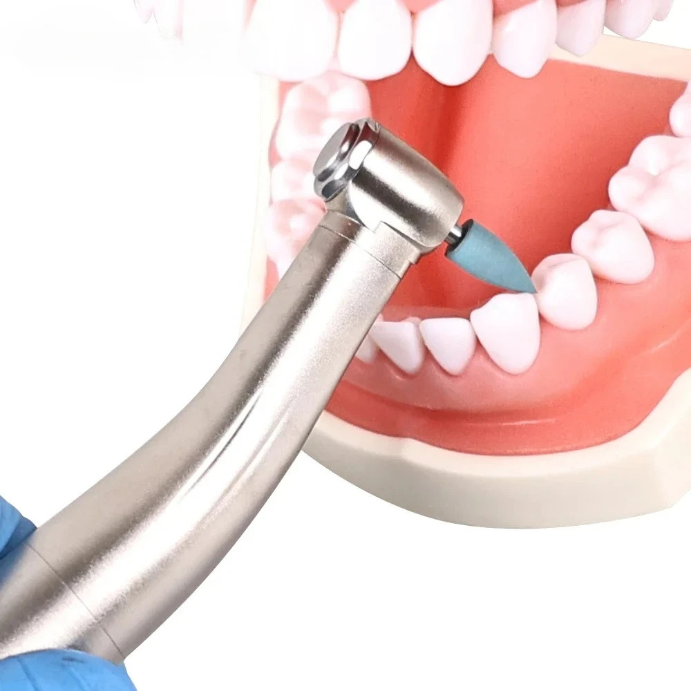 Dental Low Speed Handpiece Fiber Optic 1:1 Contra Angle Handpiece With LED Light