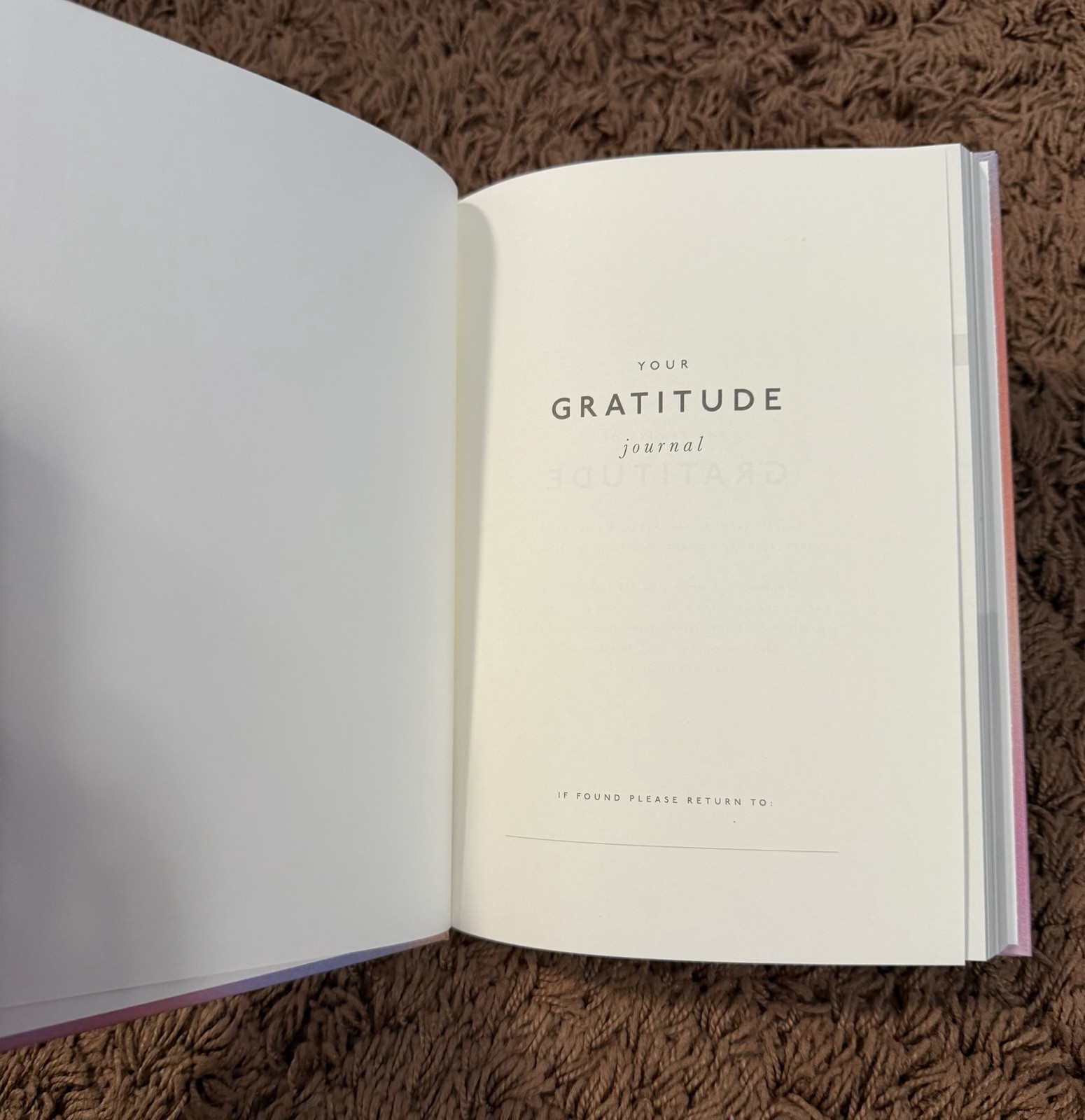 Papier Gratitude Journal “Little Daily Thanks” 6×8.5” Hardcover 192 Pages