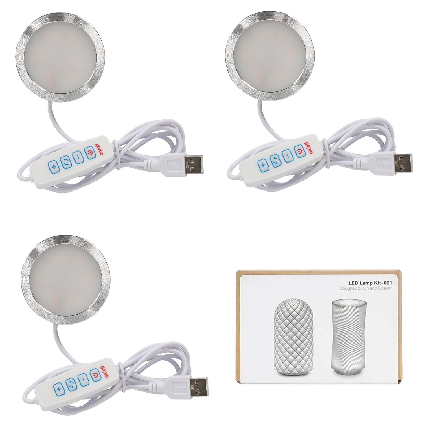 3PCS LED Lamp Kit 001 Three Colors for Bambu Lab 001