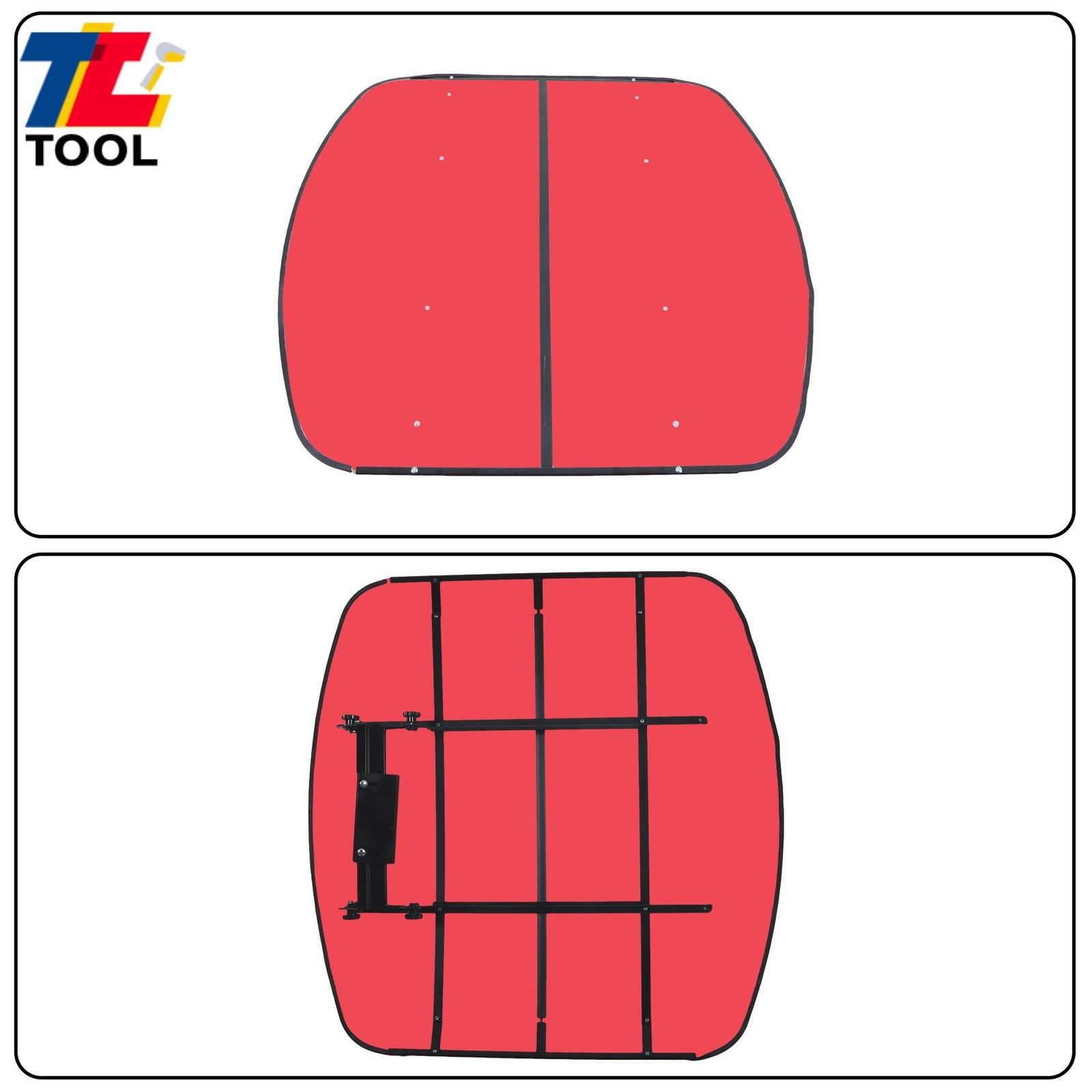 52″ X 52″ Red For Rops Canopy For Tractor and Mowers Umbrella 2″ x 2″ or 2″ x 3″