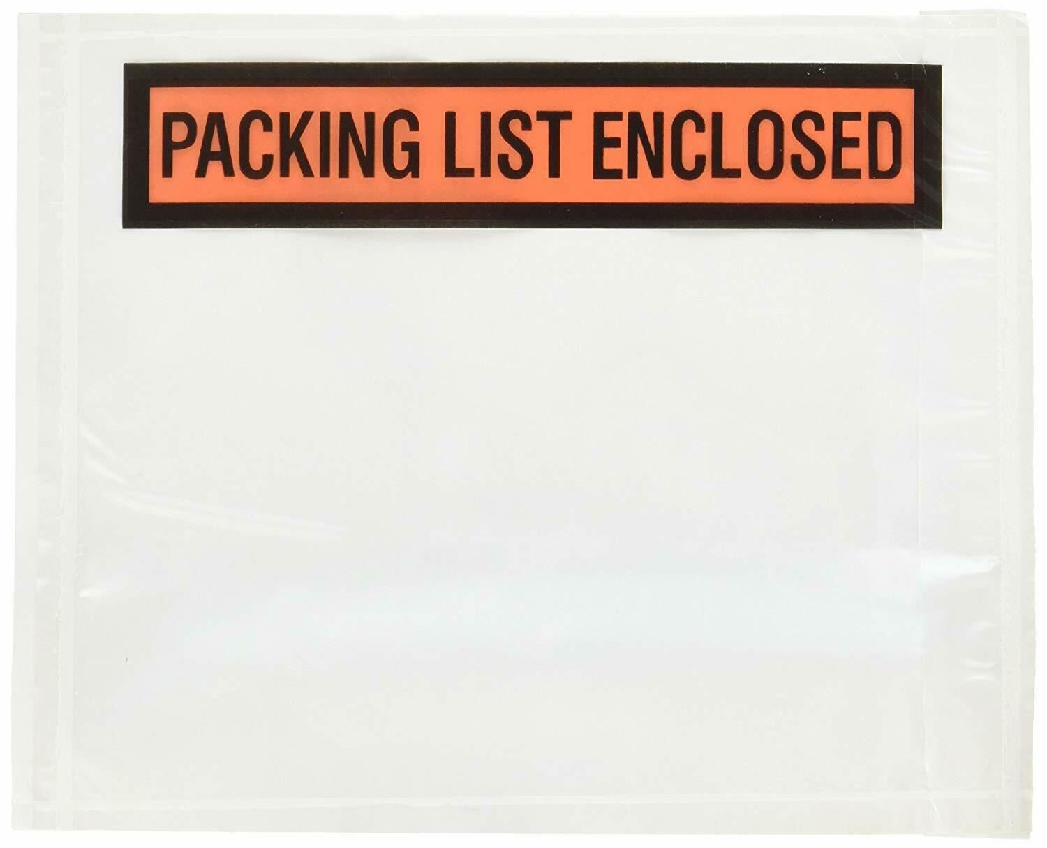 Packing List Envelopes Invoice Enclosed Slip Pouch Self Adhesive Shipping Labels