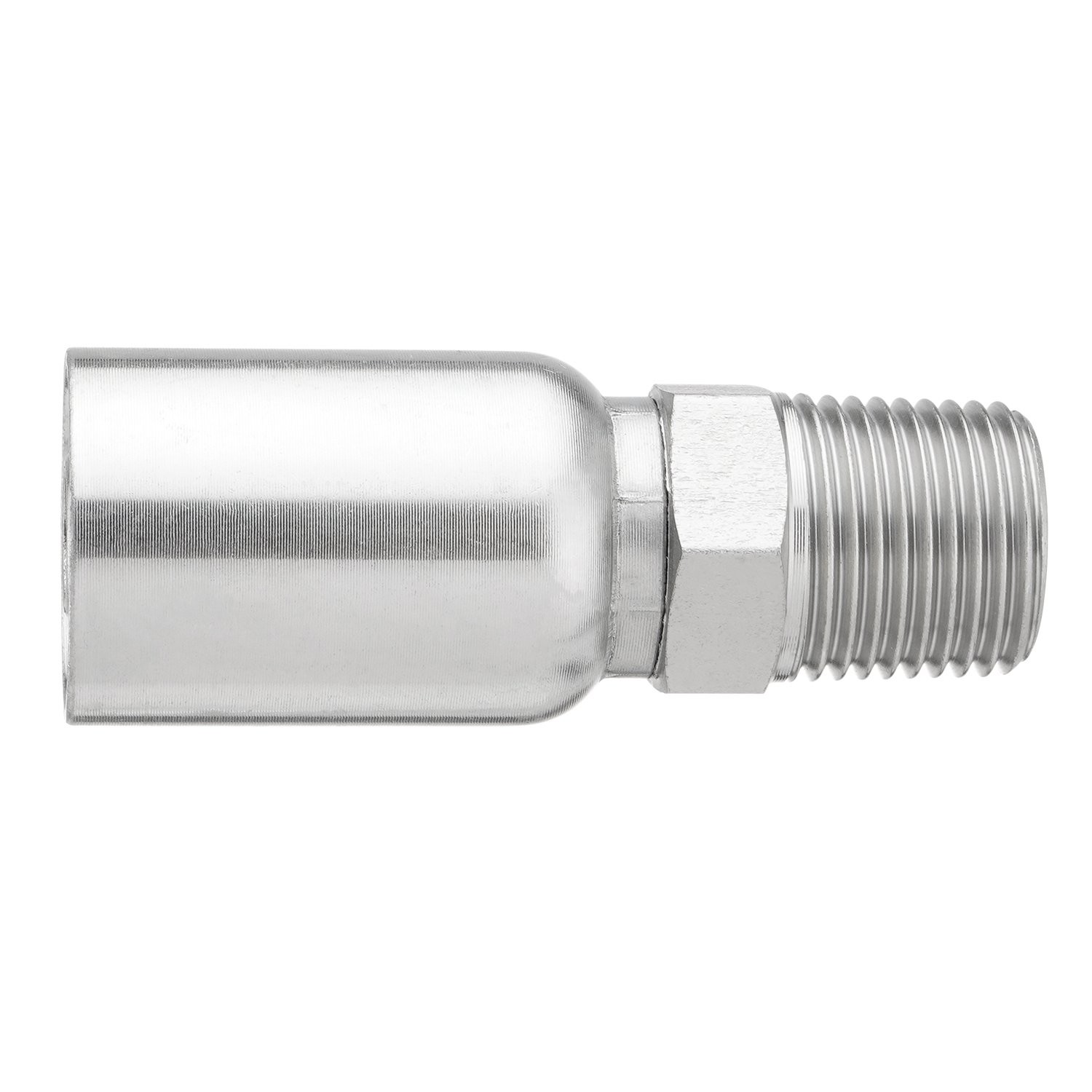 12 Pack 1/2″ Hydraulic Hose Fittings, 1/2″ I.D. Hose x 1/2″ NPTF Male with Prote