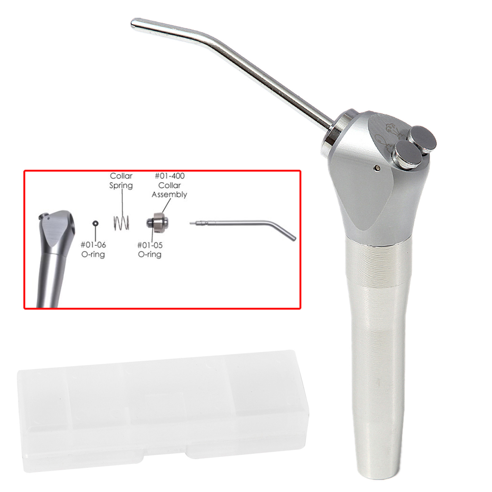 Premium Pro Dental Hygiene Prophy Handpiece Air Motor 4 Holes & 4:1 Nose Cone