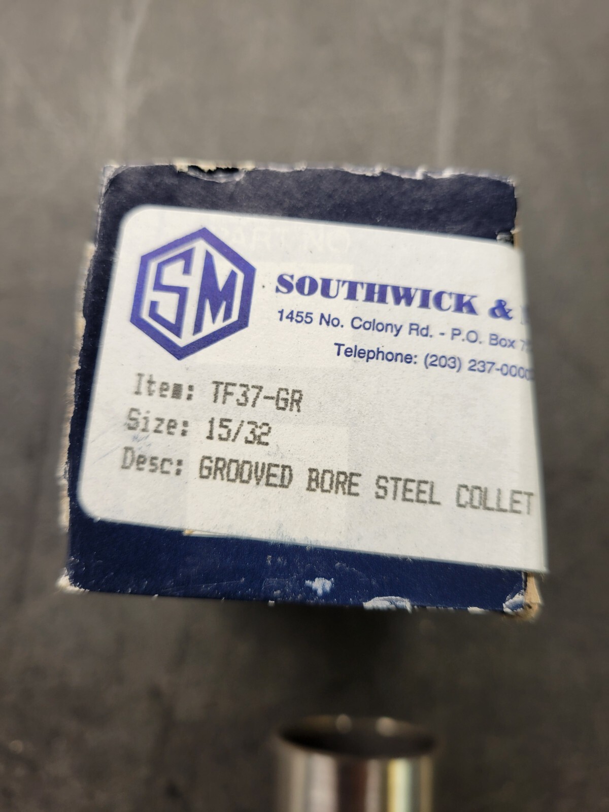 Southwick & Meister TF37-GR Grooved Collett.