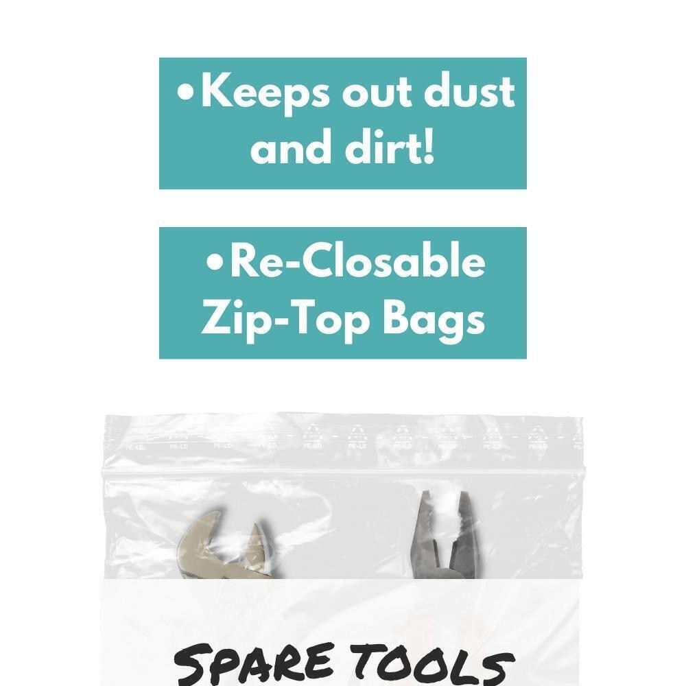 3×5 Bags Clear 4mil 10000 Reclosable Poly Bag White Block 3″ x 5″ 4 Mil Baggies