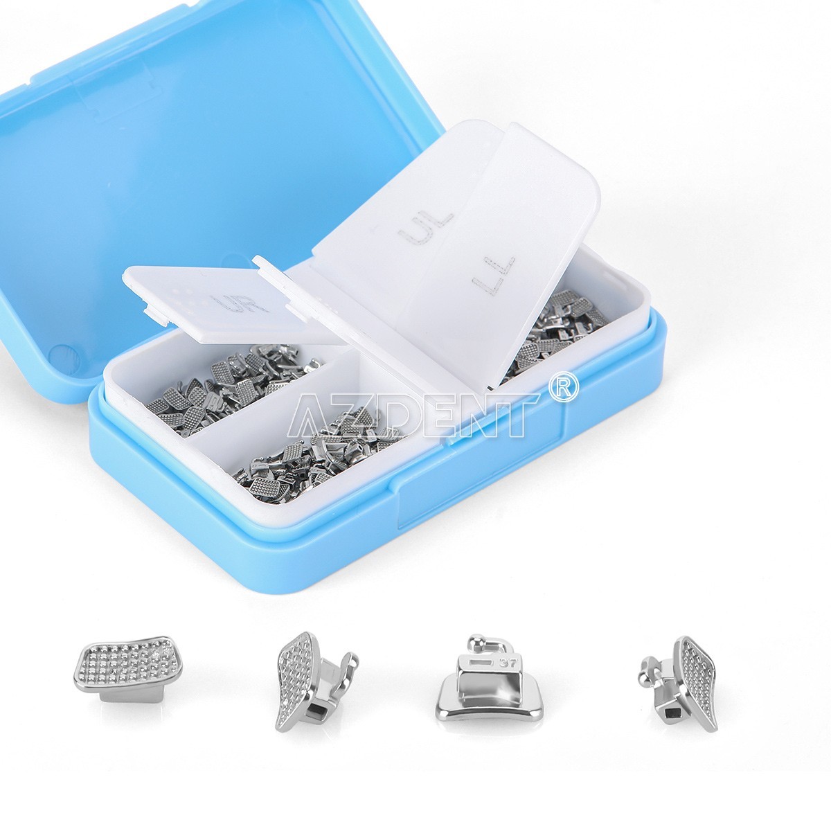 AZDENT 50set Dental Orthodontic 2nd Molar Buccal Tubes Roth/MBT 0.022 Bondable