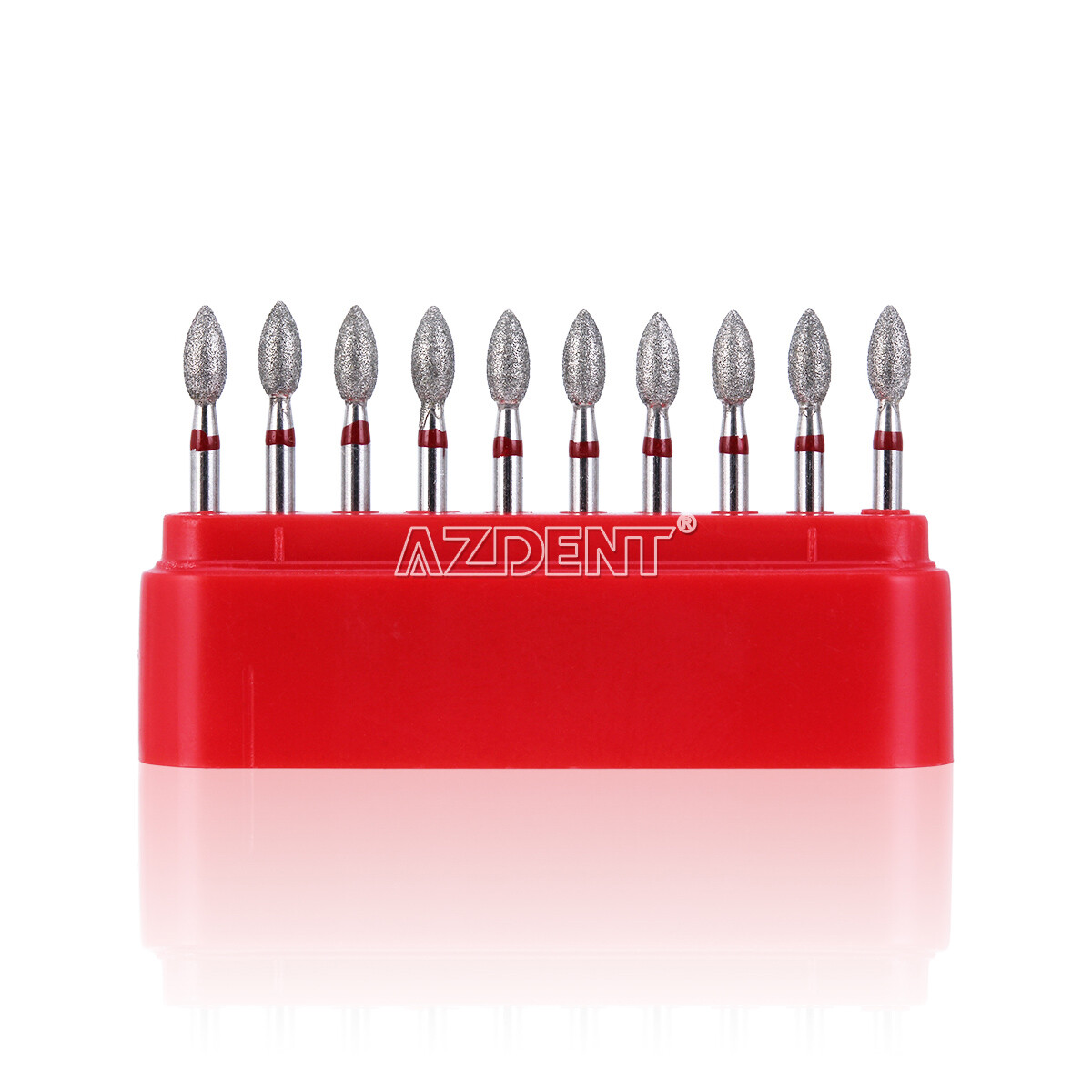 AZDENT fresas dentales de diamante FG futbol grano fino #368-023F 10pcs/kit