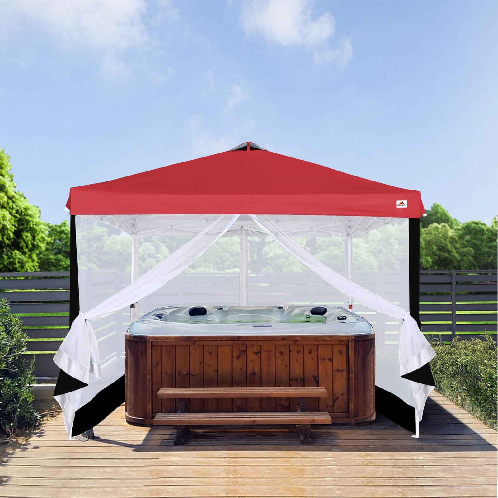 Scocanopy Replacement Mesh Sidewall For Most 12X12 Canopy Or Gazeboblack