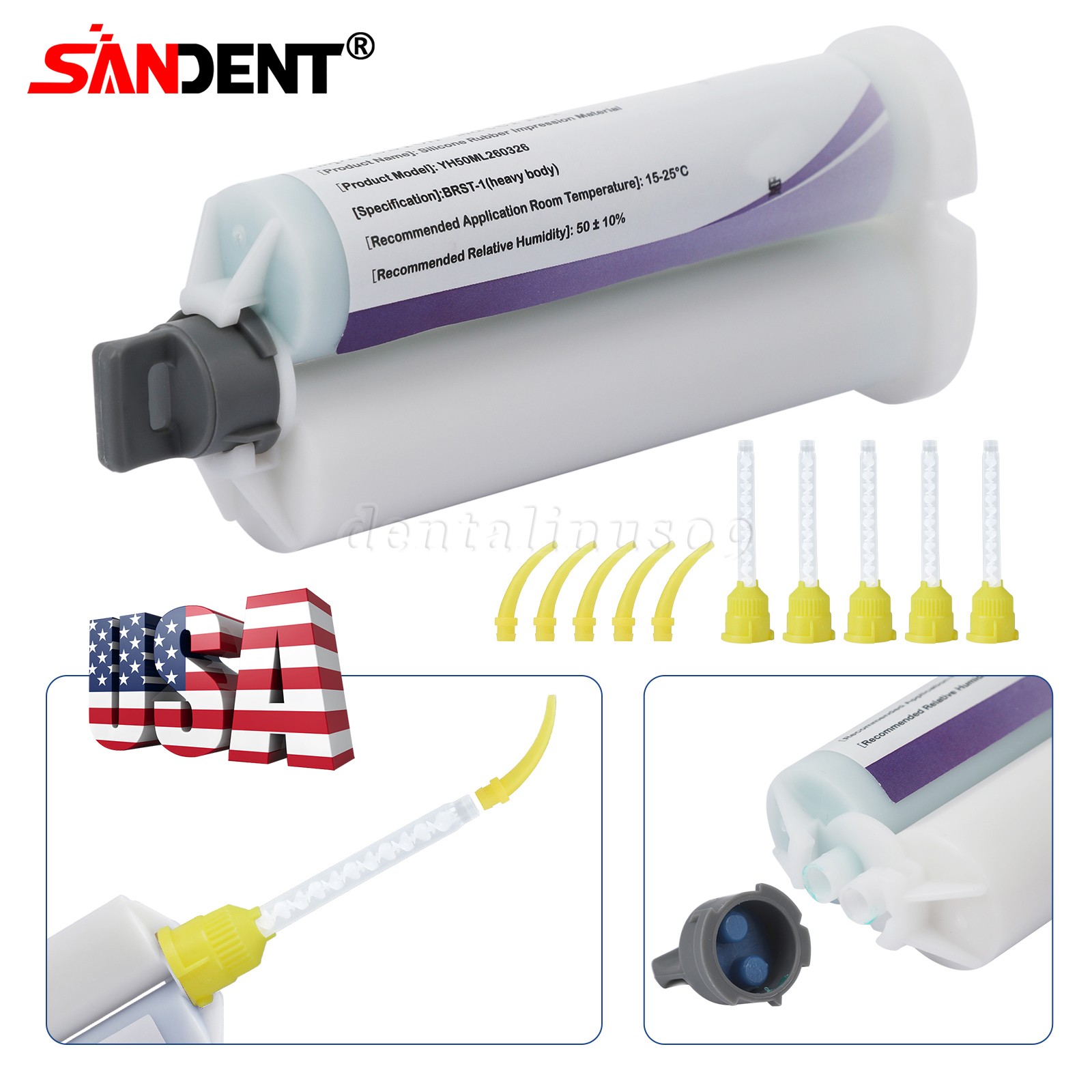 5*Dental Low slow Speed Contra Angle handpiece Latch 1:1 attach Fit NSK SEASKY