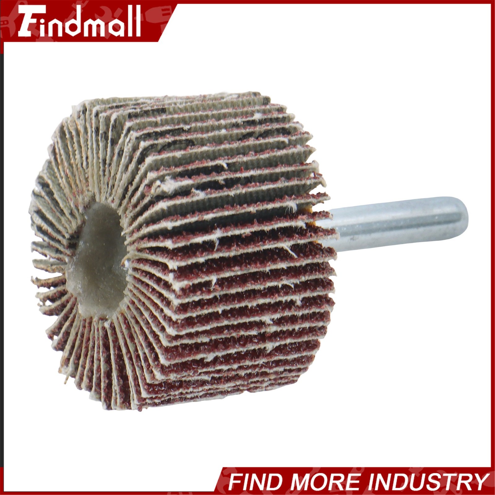 Findmall 5 Pack 1-1/2″x1″x1/4″ 60 Grit Aluminum Oxide Shank Mounted Flap Wheels