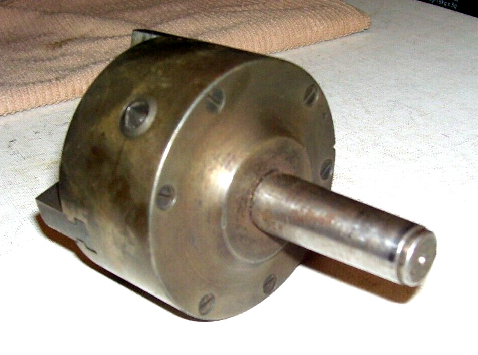 Vintage Skinner 3″ 3-Jaw Lathe Chuck with tapered shaft