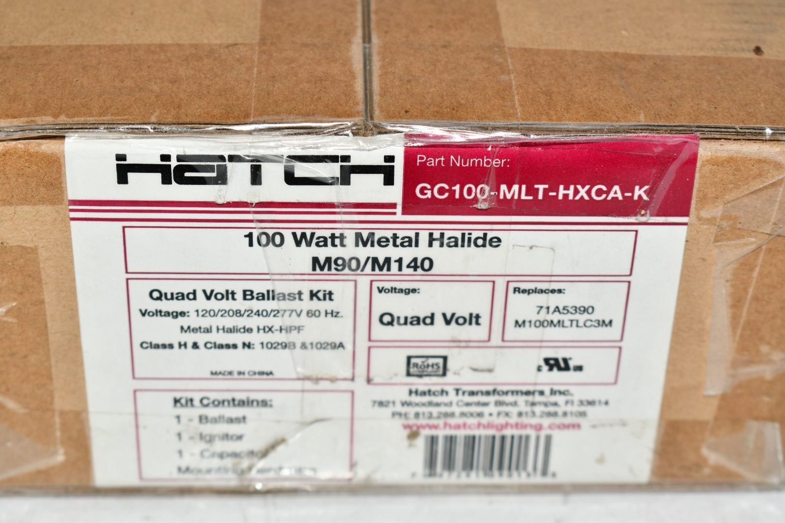 NEW HATCH GC100-MLT-HXCA-K PSMH 100W 4T BALLAST KIT
