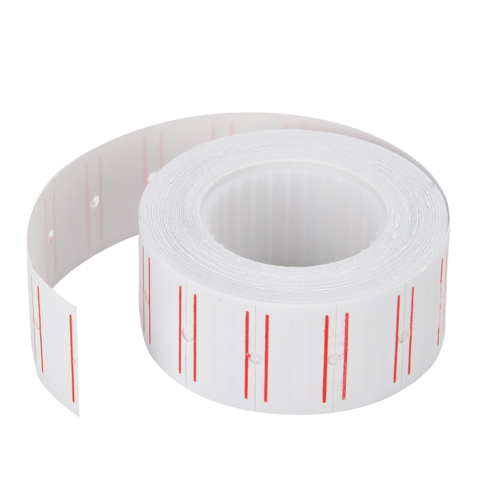 20 Rolls 600/Roll White Red Line Price Gun Paper Tag Labels Free Ink for MX 5500