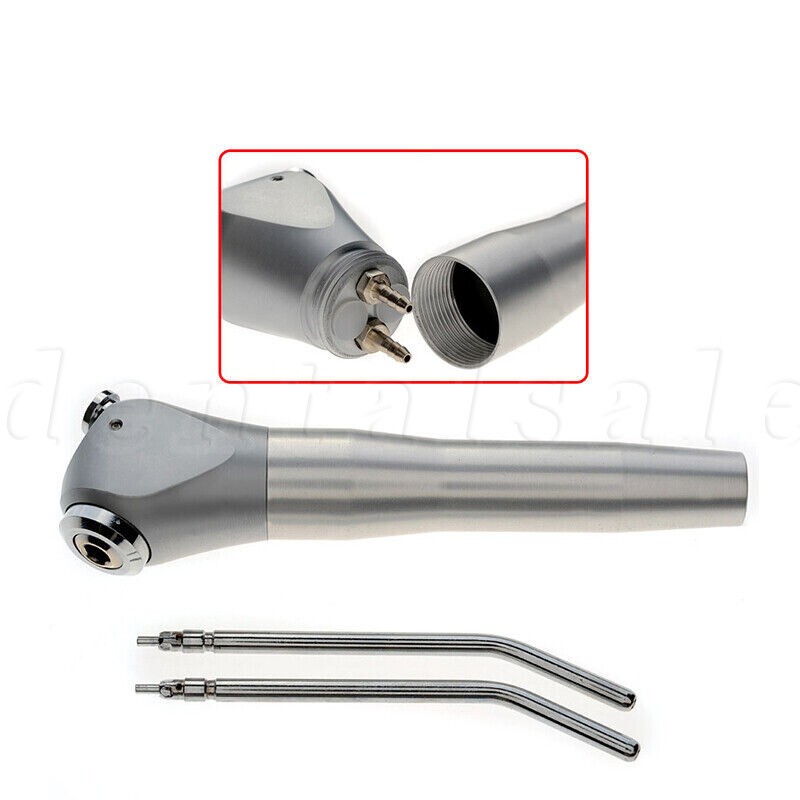 Dental Air Water Syringe Triple 3-Way Spray 2 Nozzle Tips Handpiece Autoclavable