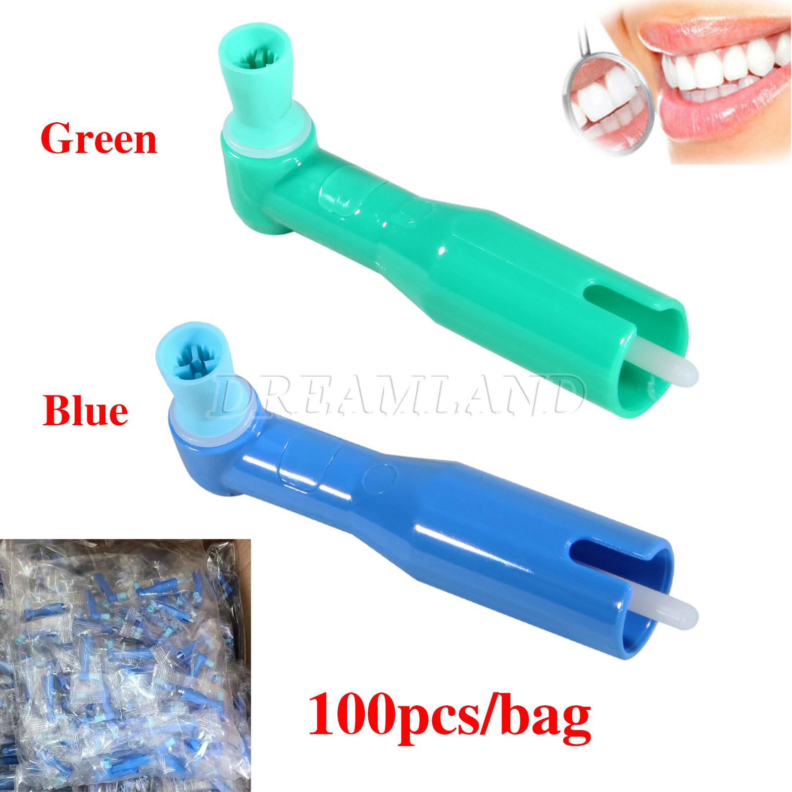 100-1000*Dental Disposable Prophy Angles Cup Latex Free Right Angle 90° DL