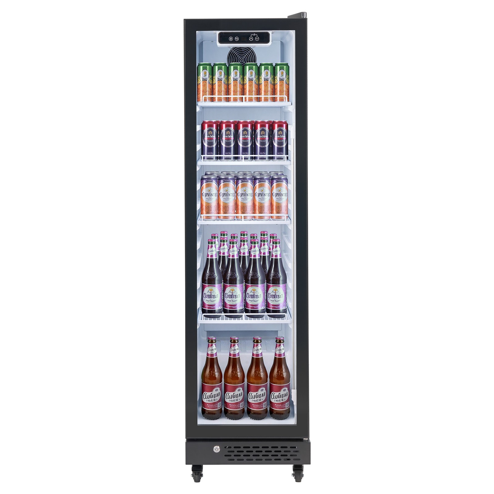 Uimoso Commercial Upright Beverage Cooler with 6.9 Cu.Ft Capacity