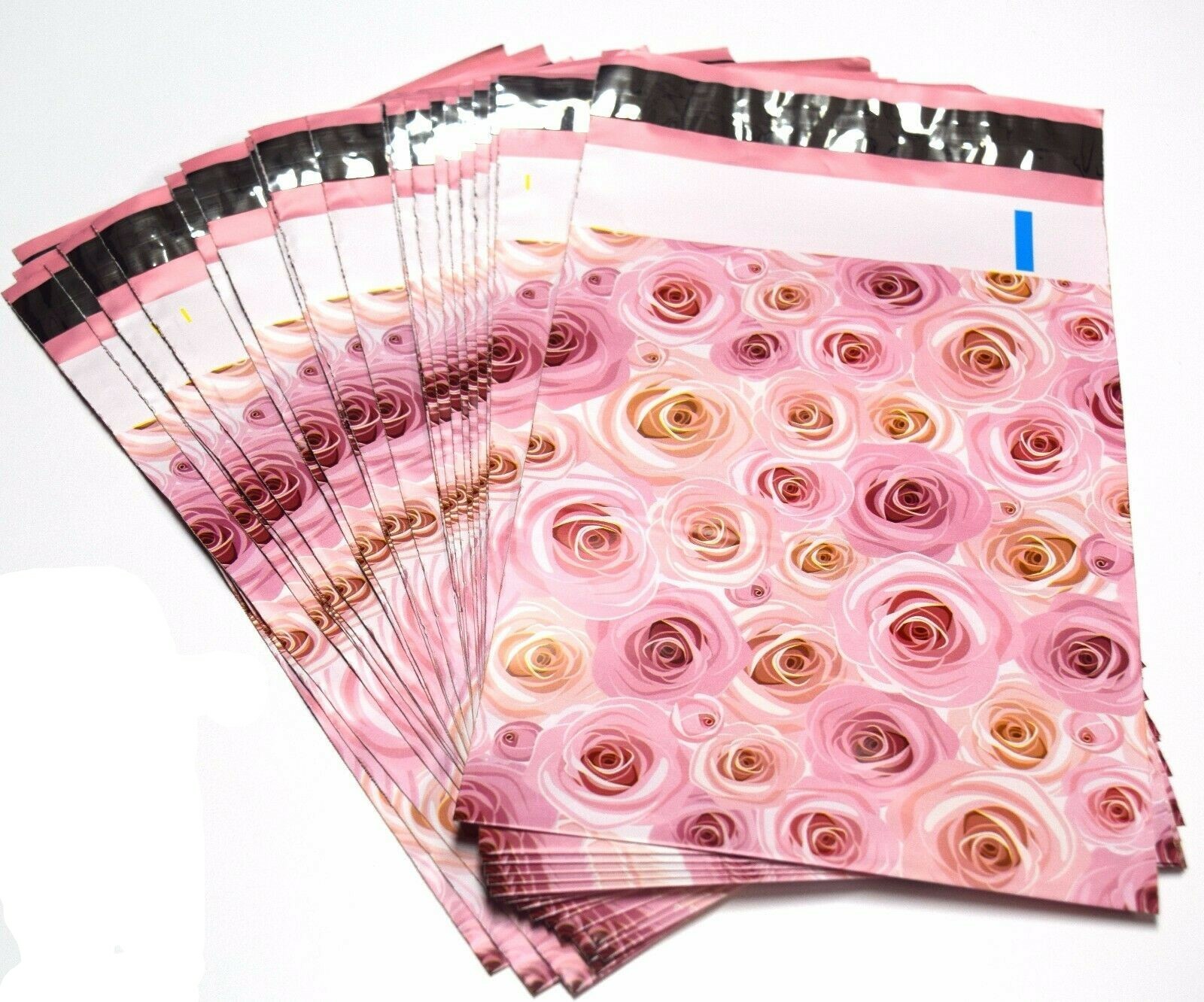 100 Designer Poly Mailers Plastic Envelopes Shipping Bags Custom 6×9,10×13,14×17