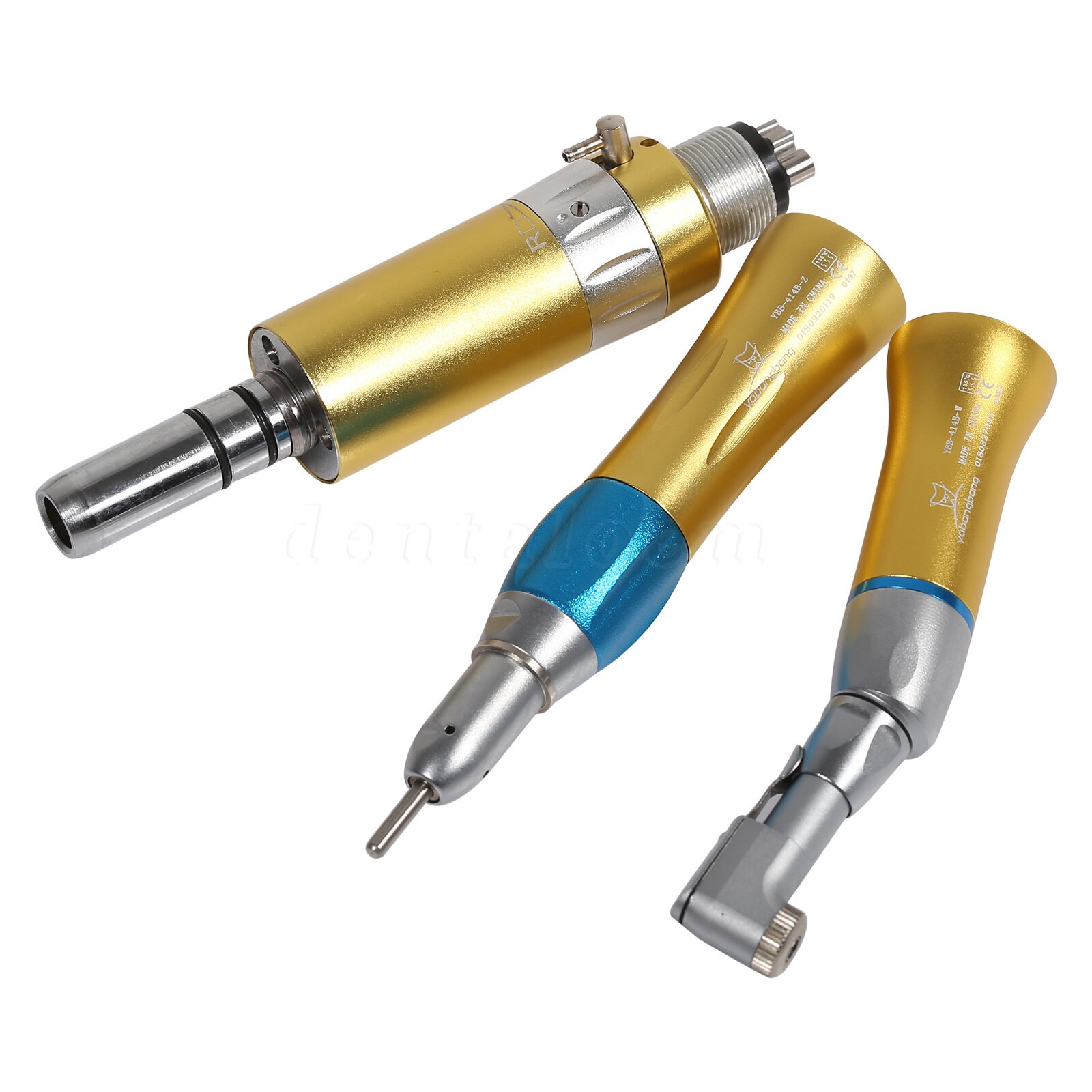 USA NSK Style Dental Contra Angle Low Slow Speed Handpiece Latch Type Gold 4Hole