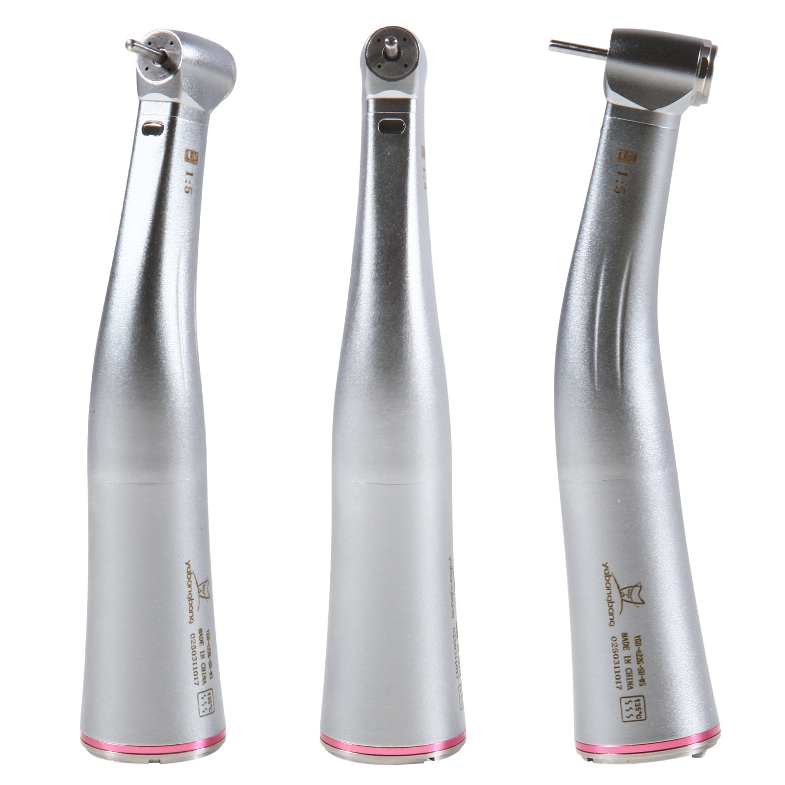 Dental 1:1 /1:5 / 20:1 LED Optic Contra Angle Handpiece fit E-Type Motor New