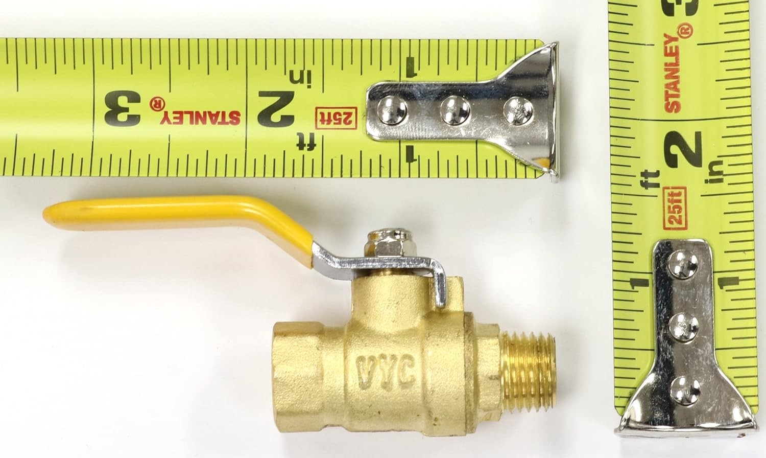 Lead-Free Brass 1/4″ In-Line Ball Shut Off Valve for Air, Water, Oil