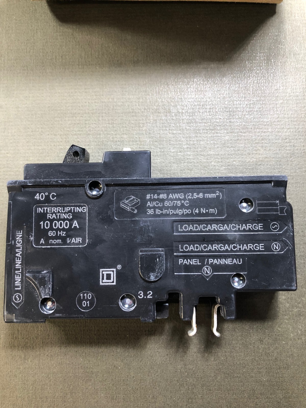 NEW! SQUARE D HOMELINE HOM115PCAFI 15A PLUG ON NEUTRAL AFCI Circuit Breaker