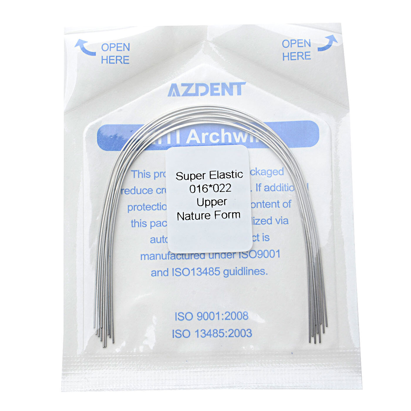 Alambre arco rectangular NITI súper elástico para ortodoncia dental Forma Nature