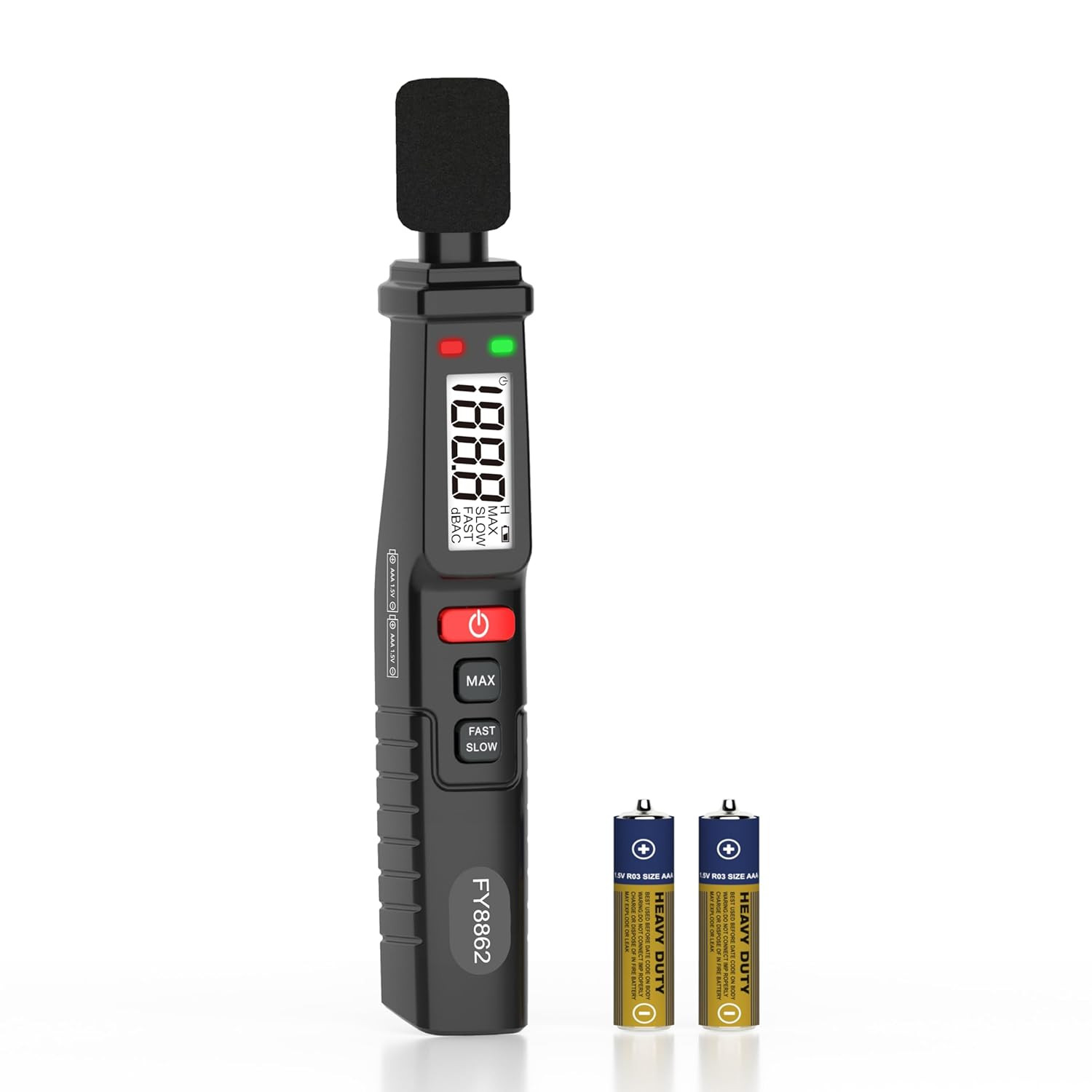 Decibel Meter, Digital Sound Level Meter Portable Sound Meter 30–130 dB MAX Data