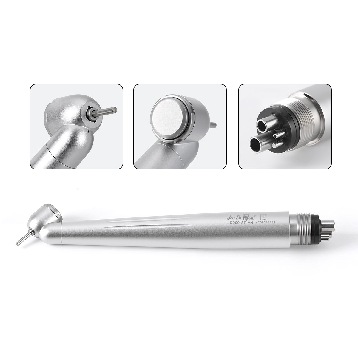 5 X Dental Handpiece 45 Degree Surgical High Speed Turbine Single Spray 4Hole