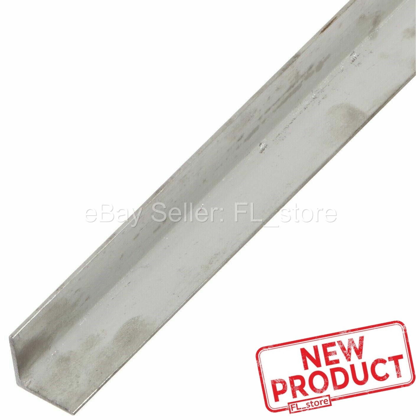 Stainless Steel Angle 1/4″ x 1″ x 1″ x 7 Feet Hot Rolled 304 Mill Finish NEW