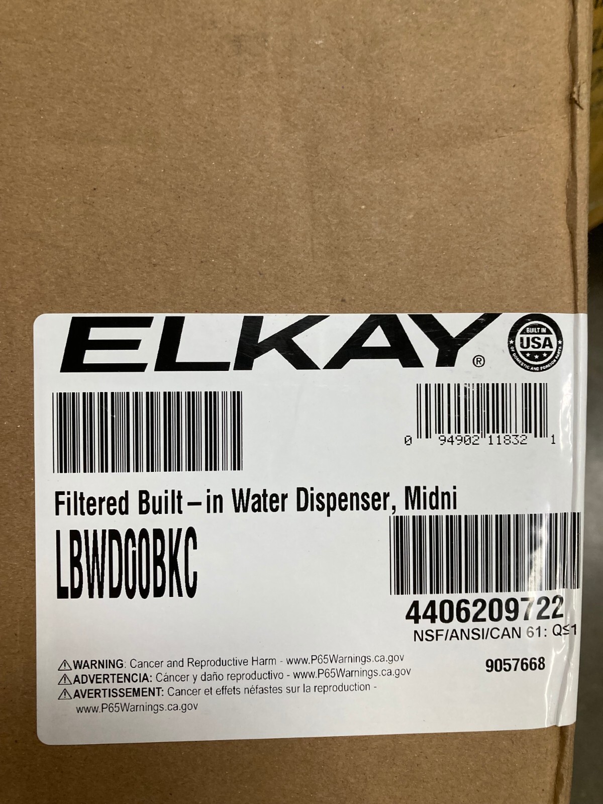 ELKAY Water Dispenser, Built-in Filter ERF750, ezH20, Non-refrigerated White