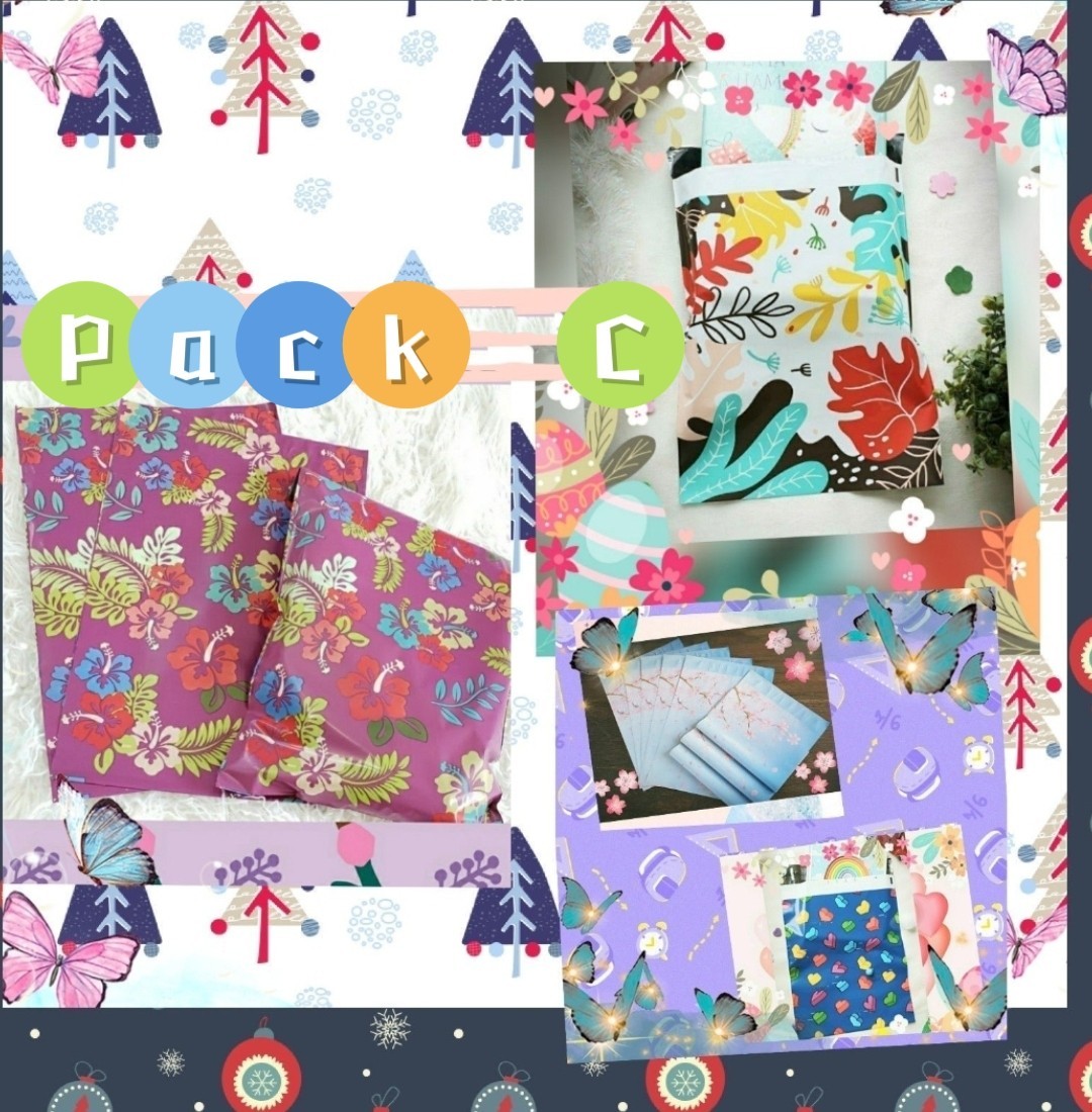 10×13 Poly Mailers Designer Self Adhesive Shipping Envelope Bags Choose design