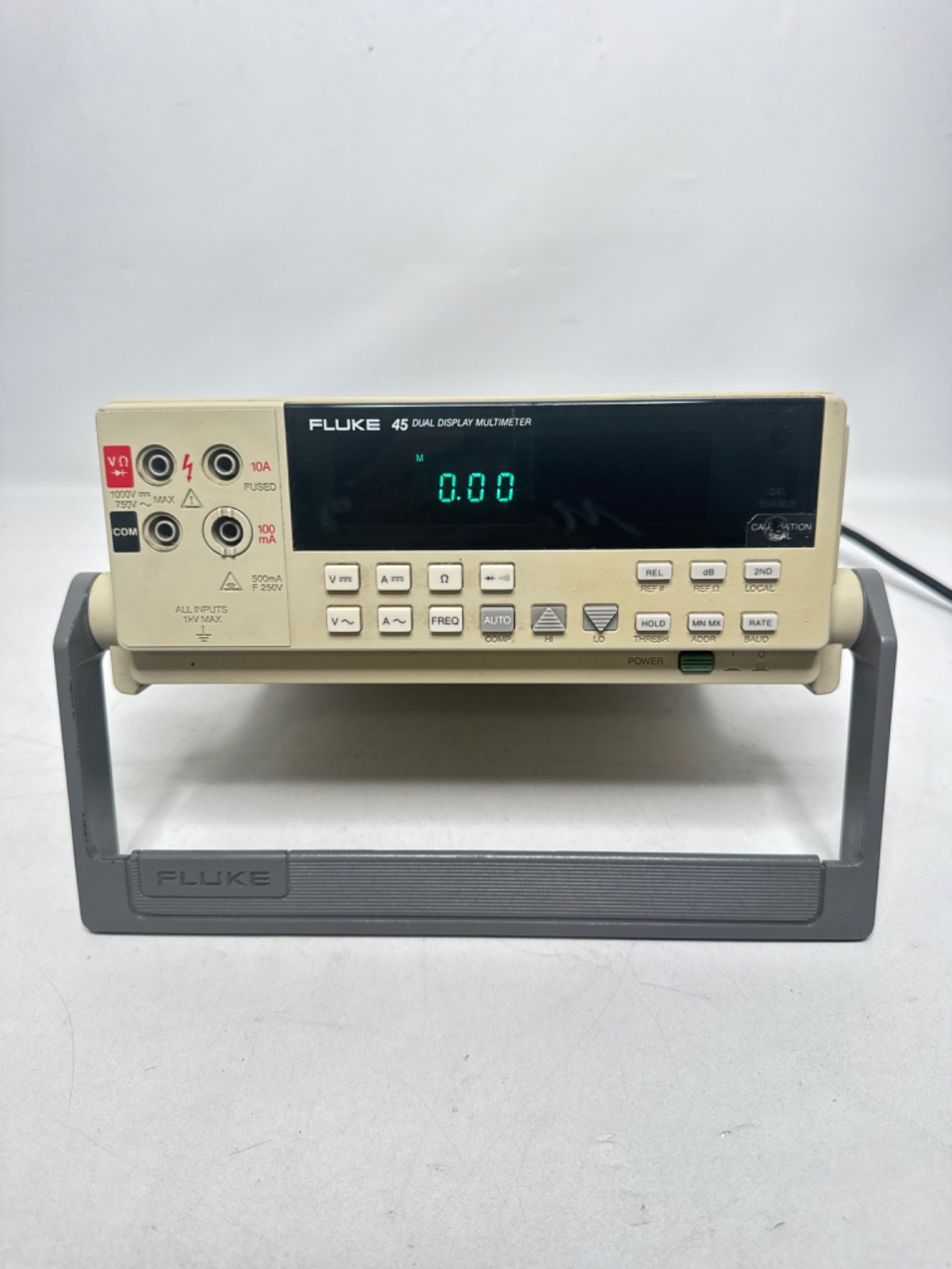 Fluke 45 Dual Display Multimeter 5 Digit Resolution True RMS Voltage AC + DC