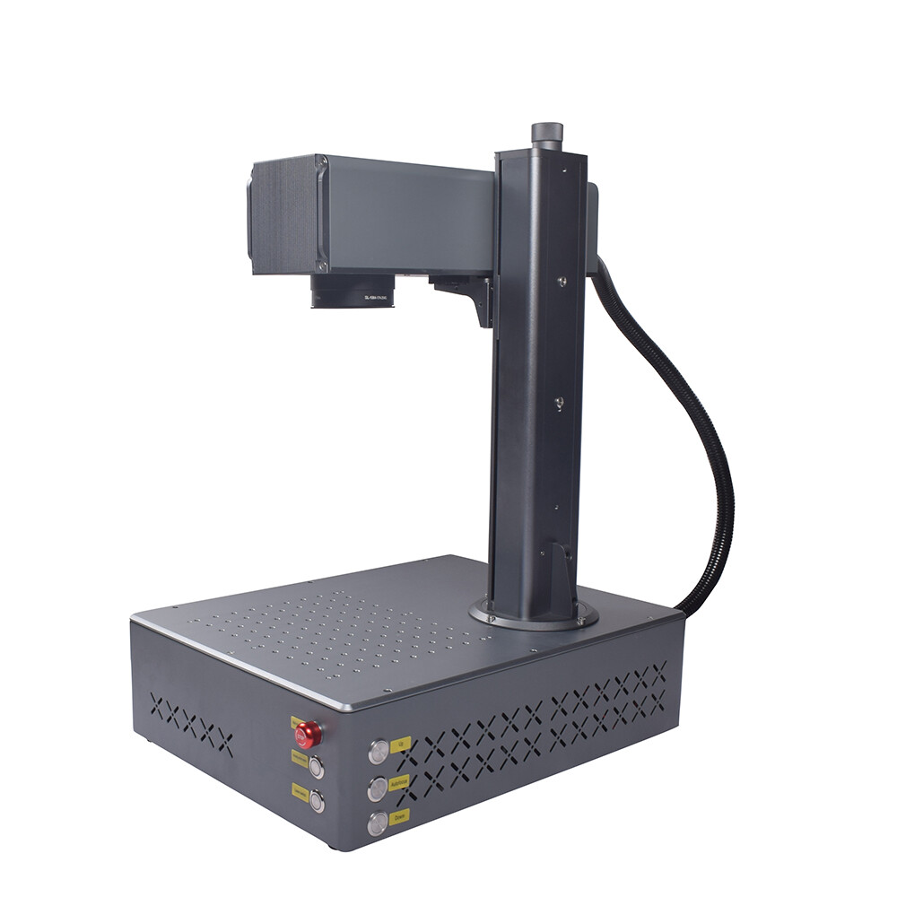 Auto Focus 100W JPT Mopa Fiber Laser Engraver Machine Color Marking Electronic Z