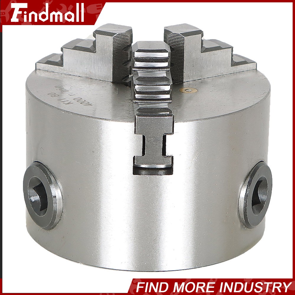 K11-80 Self-centering Lathe Drilling Part 80mm 3 Jaw Lathe Chuck Manual Chuck 3″
