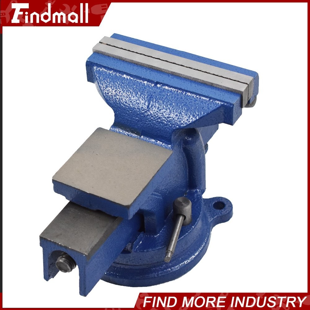 Findmall 6″ Heavy Duty Bench Vise with Anvil Swivel Table Top Clamp Locking Base