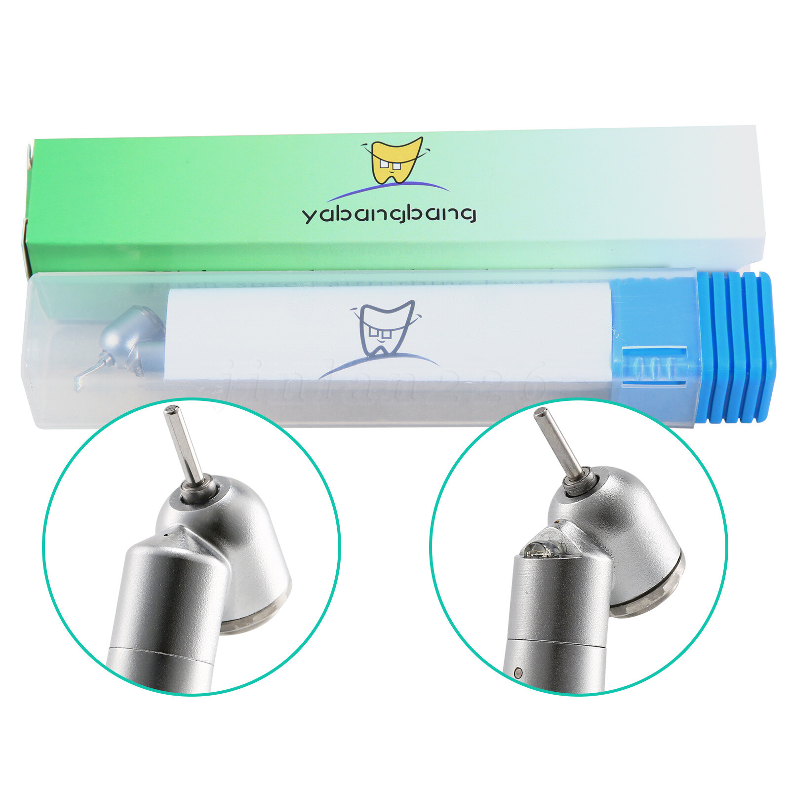 YABANG Dental 45° Angle Surgical Handpiece 4 Holes Rear Exhaust LED E Genreator