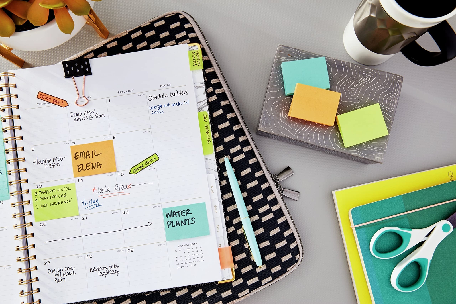 Post-it Mini Notes 1.5×2 in 12 Pads Bright Colors
