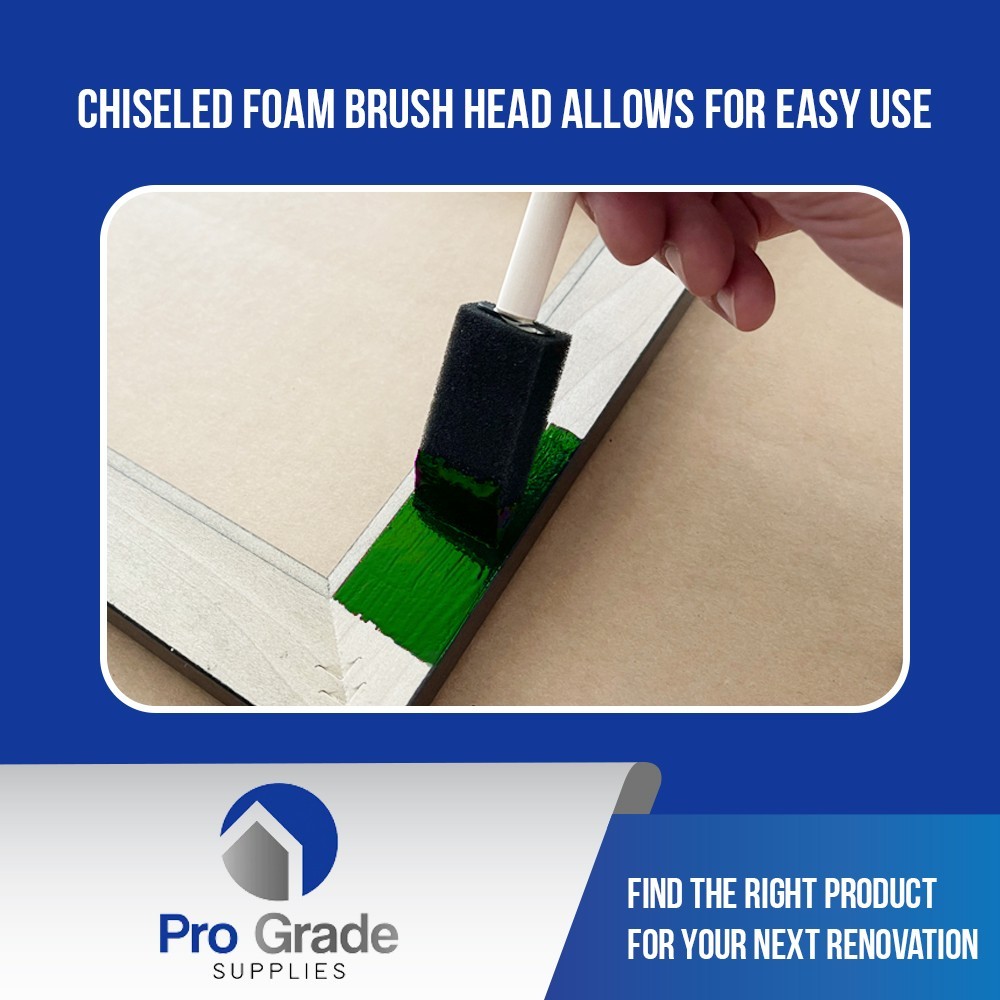 Pro Grade – Foam Brushes – 1 Inch 48 Piece Foam Brush Set
